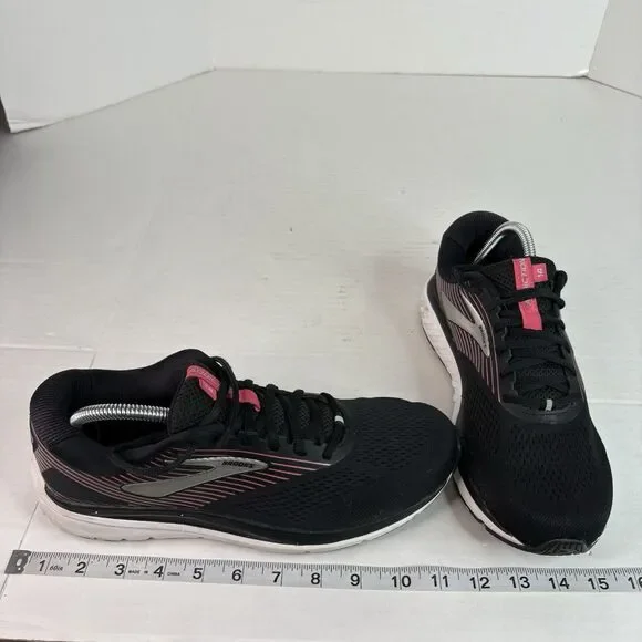 Brooks Addiction 14 Women's Running Walking Shoes Size 10.5 Black Pink B-Medium - Picture 8 of 9